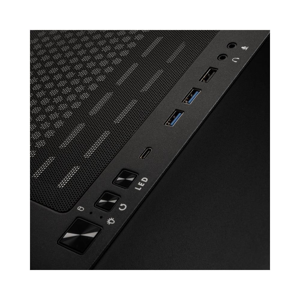 Unity Adapt ARGB Midi Tower Nero, Trasparente - Foto 10