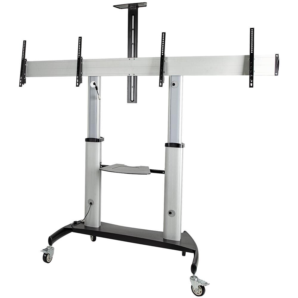 STNDMTVDUO Supporto TV a parete 152,4 cm (60") Nero, Argento - Foto 1