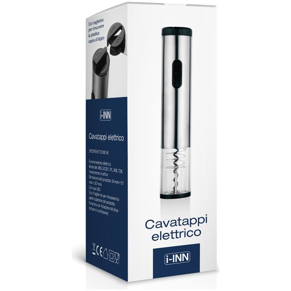 Cavatappi Elettrico KDL-1016 in Acciaio Inossidabile con Luce LED - Foto 2