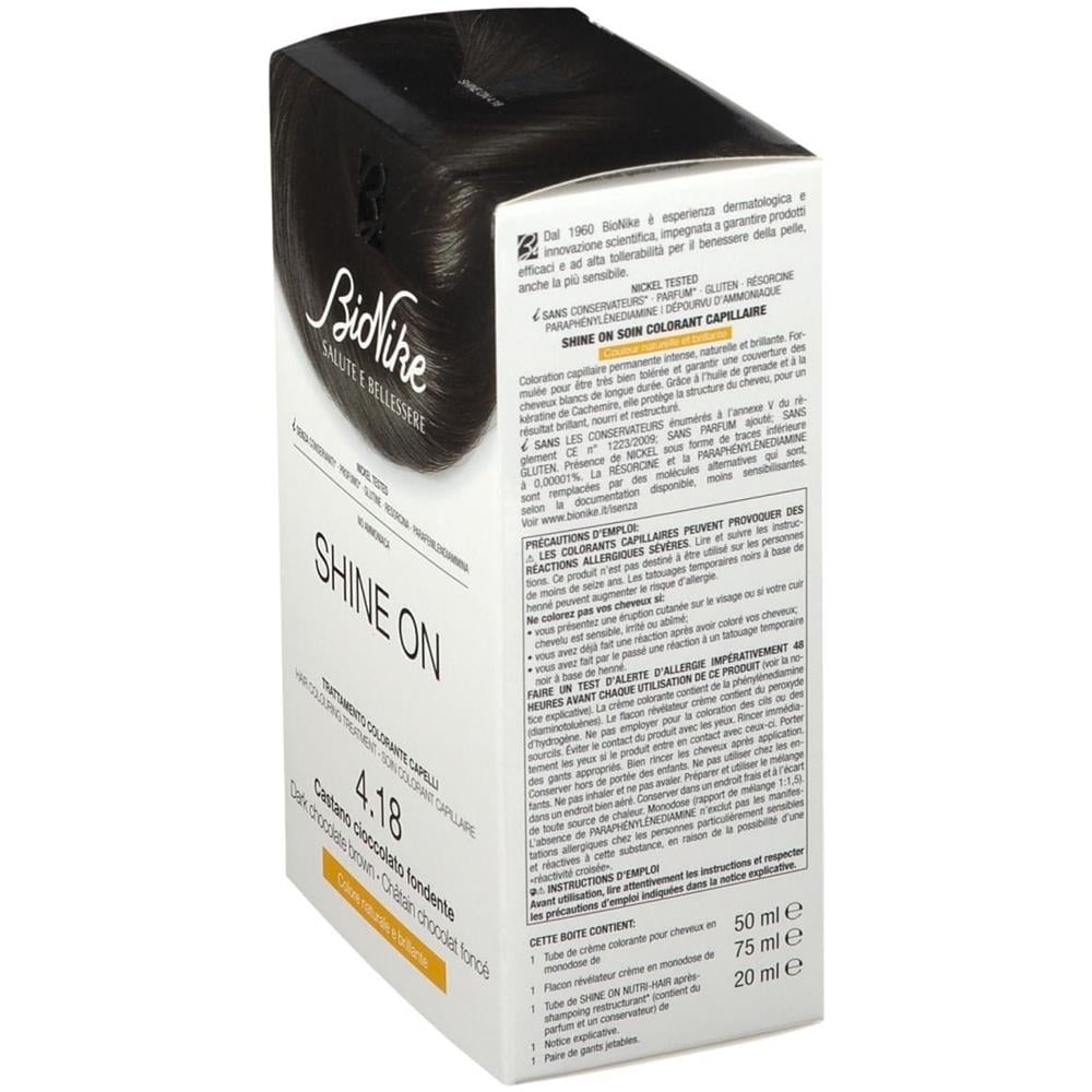 Shine On Castano Cioccolato Fondente 4,18 Flacone 75 ml + Tubo 50 ml - Foto 2