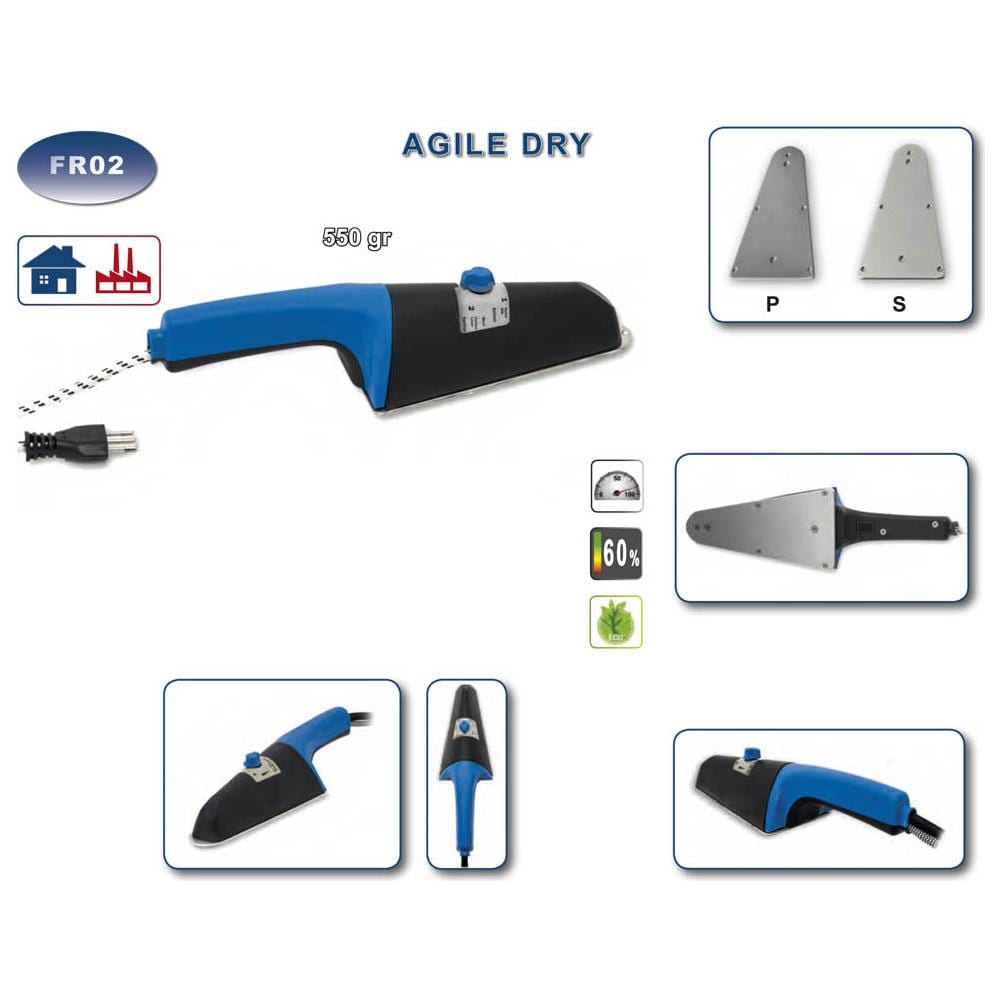 Ferro Da Stiro A Secco Professionale Leggero Con Temperatura Piastra Regolabile Agile Dry Fr02 Watt 350 - Foto 4