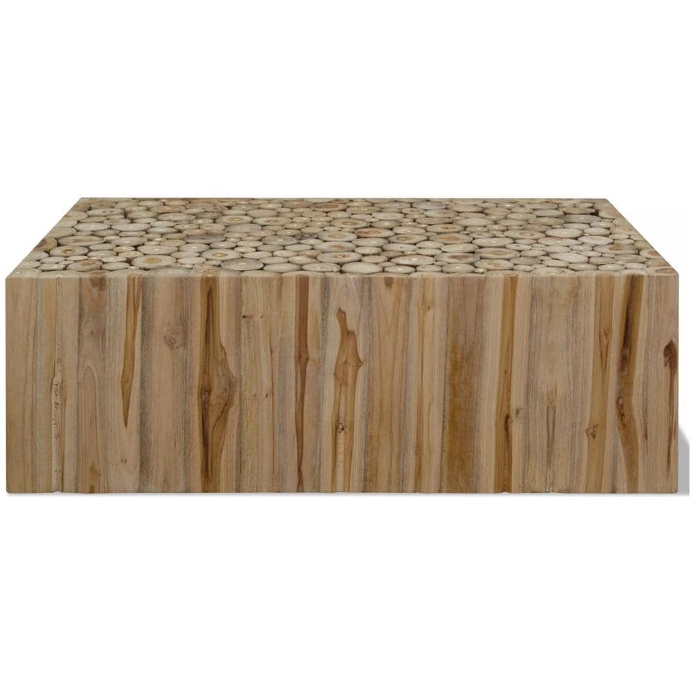 Tavolino Da Caffè In Autentico Legno Di Teak 90x50x35 Cm - Foto 2