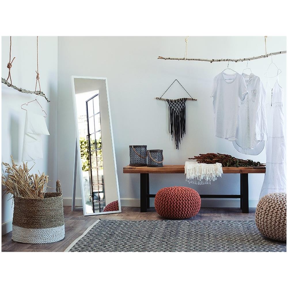 Specchio Da Pavimento Con Cornice Bianca 40x140cm Torcy - Foto 2