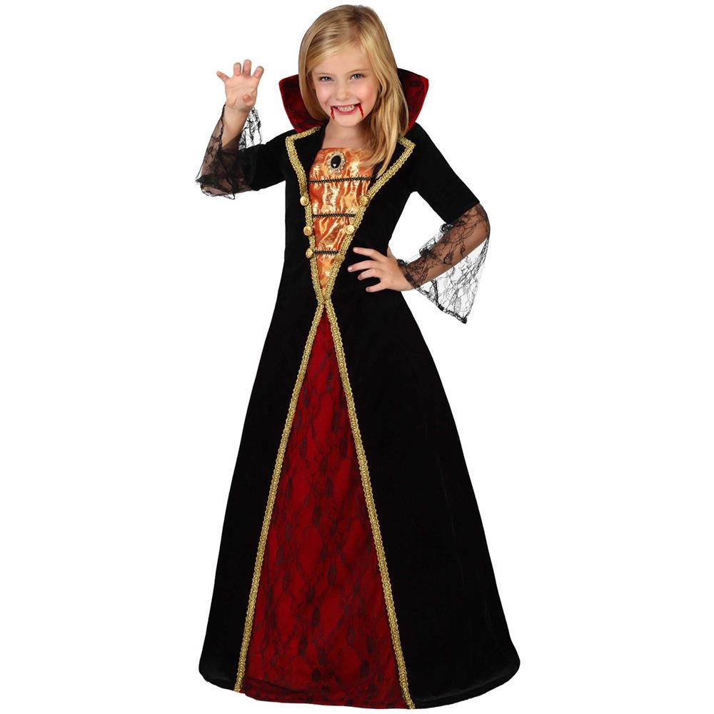 Costume Da Vampiressa Bambina, M, 5-6 Anni - Foto 1