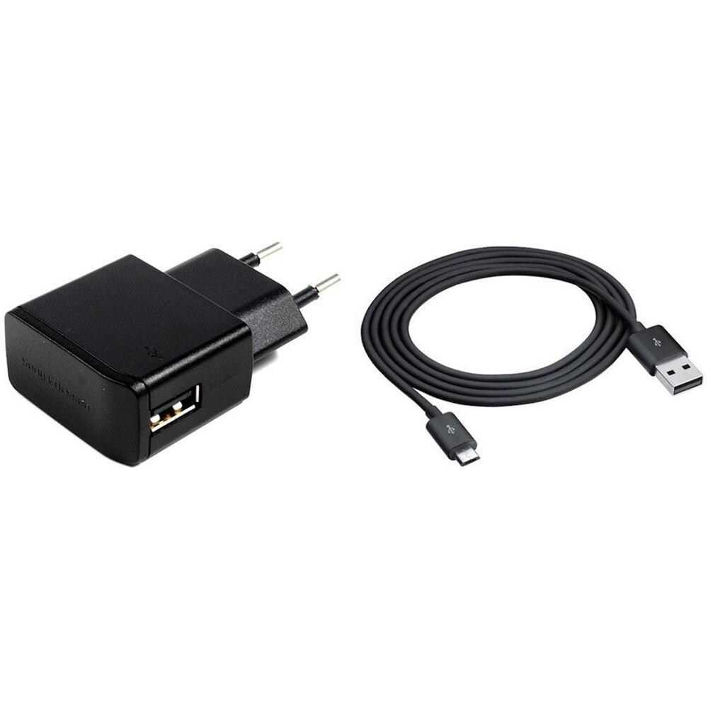 Caricabatteria Parete Originale Sony Ericsson Ep800 + Cavo Dati Per Xperia - Foto 1