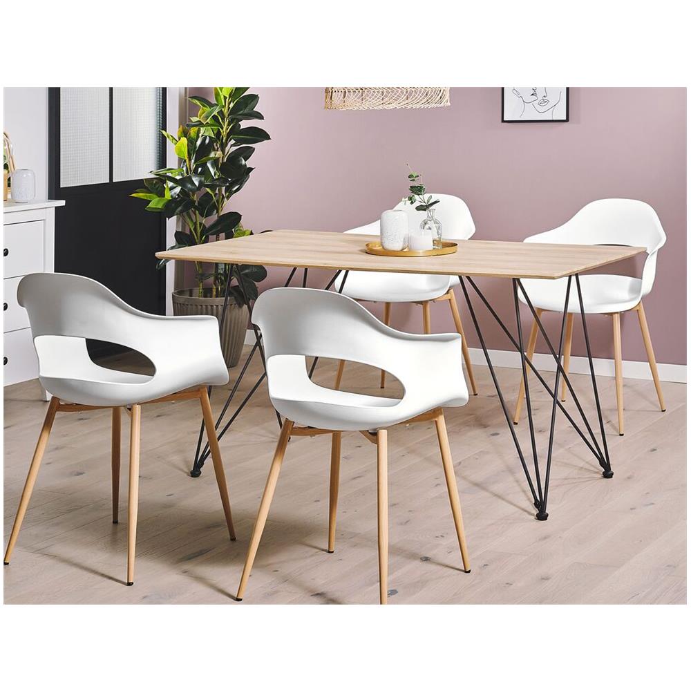 Set Di 2 Sedie Da Pranzo Bianche Utica - Foto 1