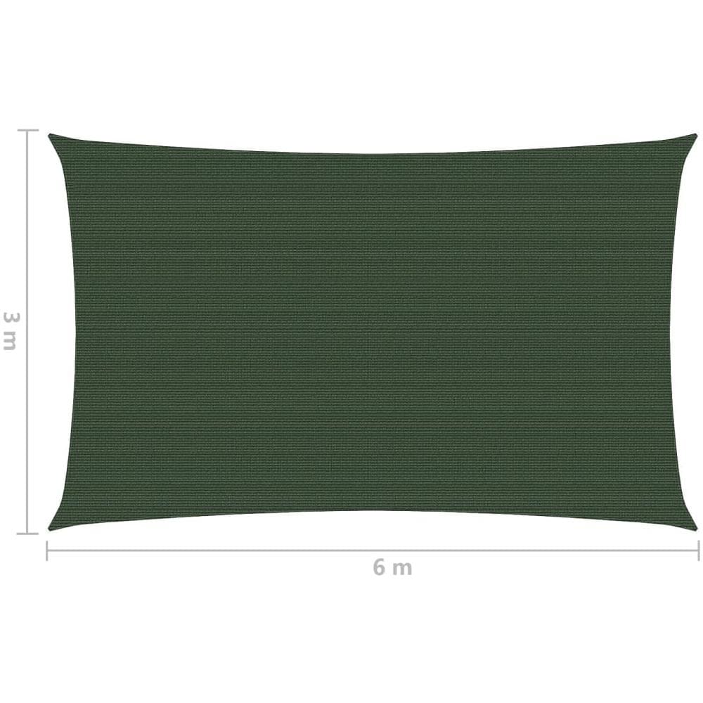 Vela Parasole 160 G / m Verde Scuro 3x6 M In Hdpe - Foto 6