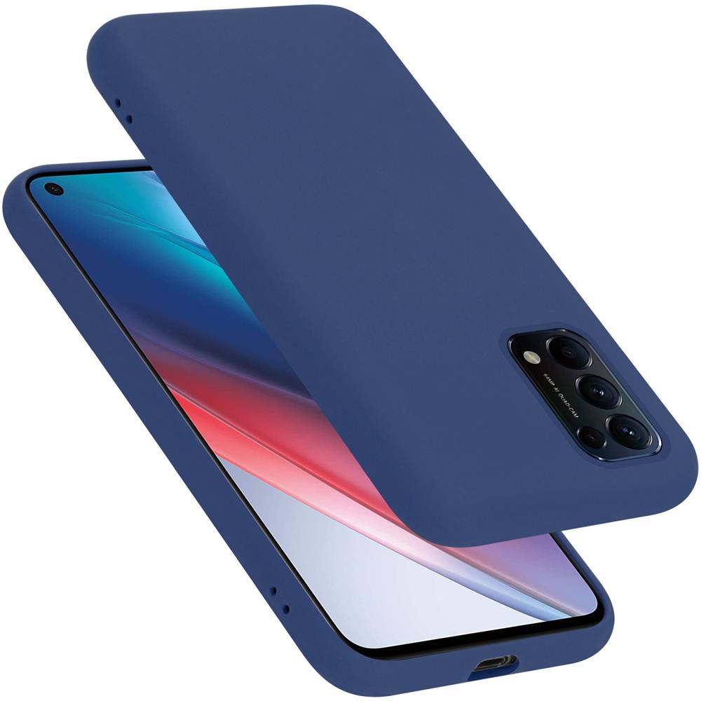 Custodia Compatibile Con Oppo Find X3 Lite In Liquid Blu - Coperchio Protettivo In Silicone Tpu Flessibile - Foto 1