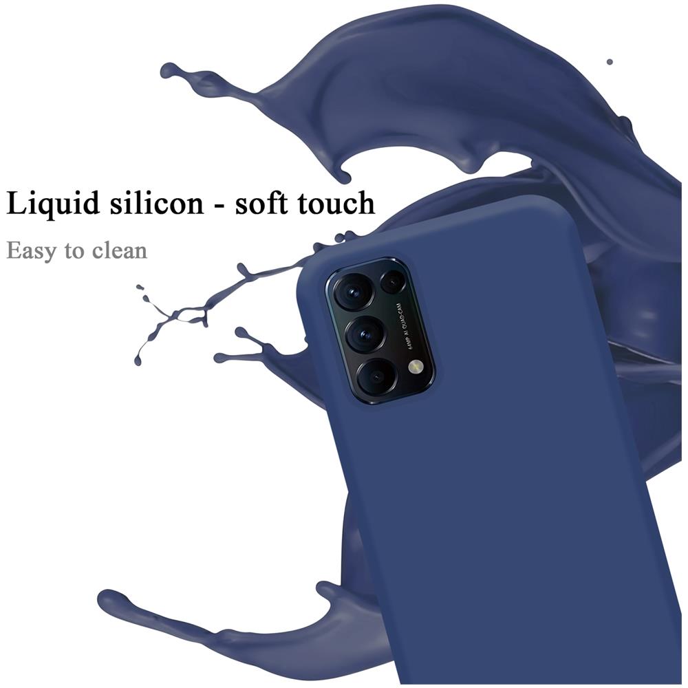 Custodia Compatibile Con Oppo Find X3 Lite In Liquid Blu - Coperchio Protettivo In Silicone Tpu Flessibile - Foto 2