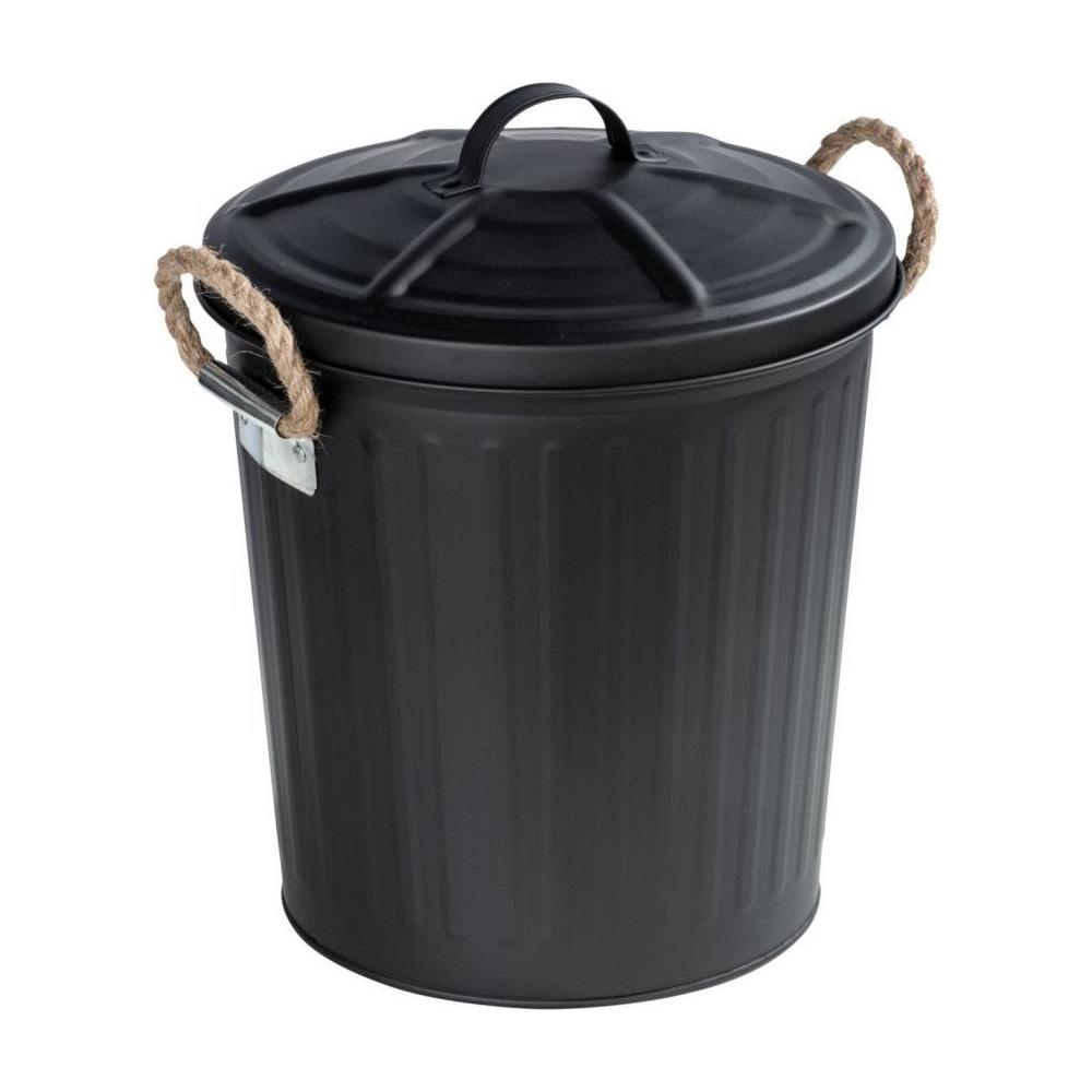 Cestino Bagno Con Coperchio Gara, Nero, 6 L, Wenko - Foto 1