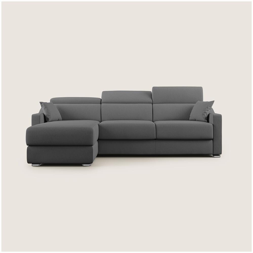 Amber Divano Letto Angolare In Tessuto Smacchiabile T05 Antracite 293 Cm Destro (mat. 160x197) - Foto 2