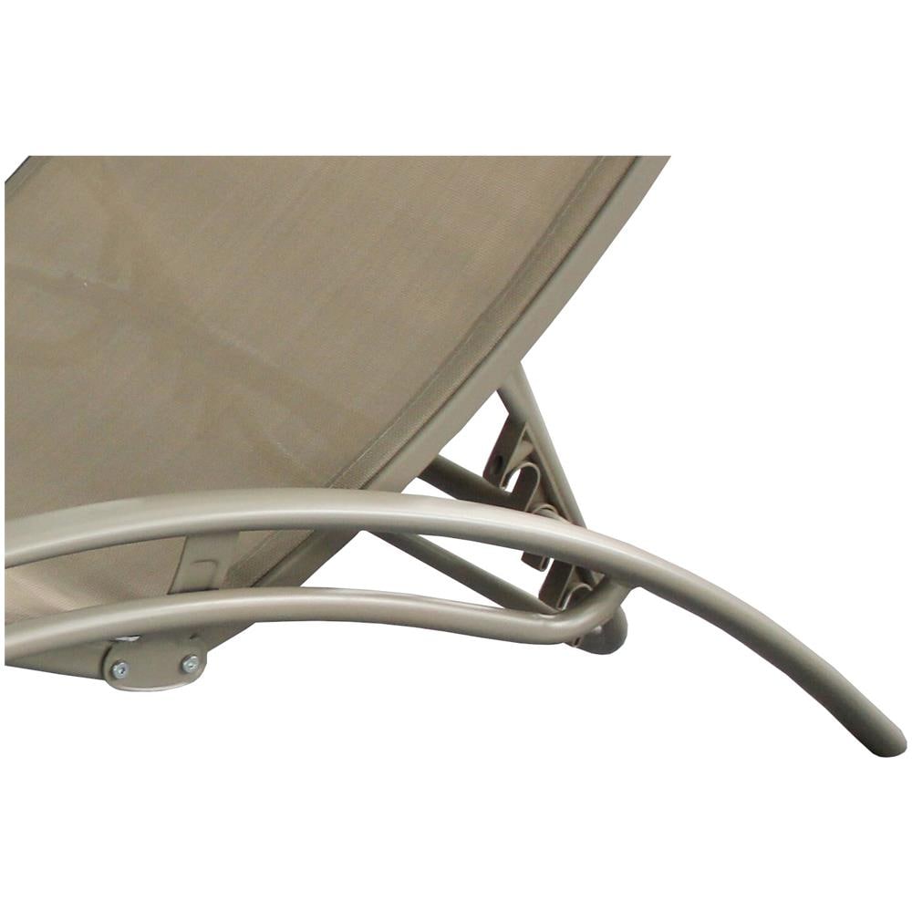 Set Di 2 Sdraio Regolabile E Impilabile Cappuccino Limea - Foto 2