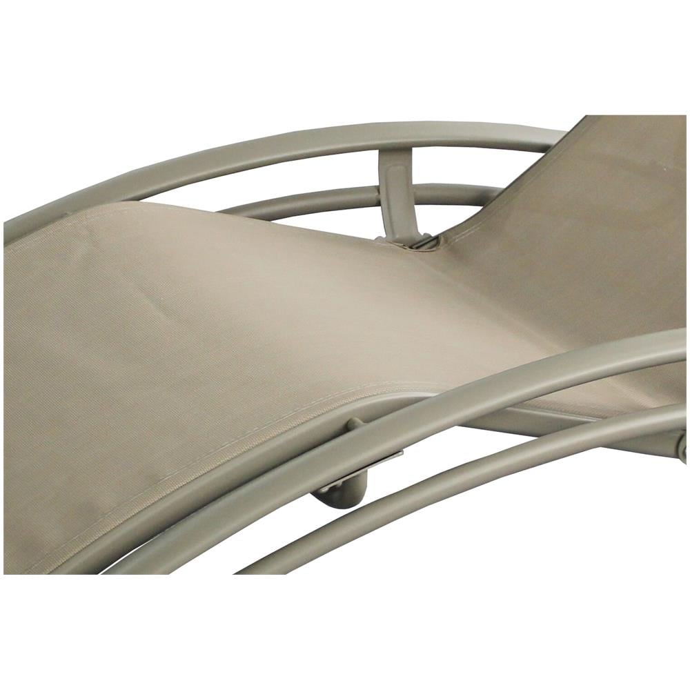 Set Di 2 Sdraio Regolabile E Impilabile Cappuccino Limea - Foto 5