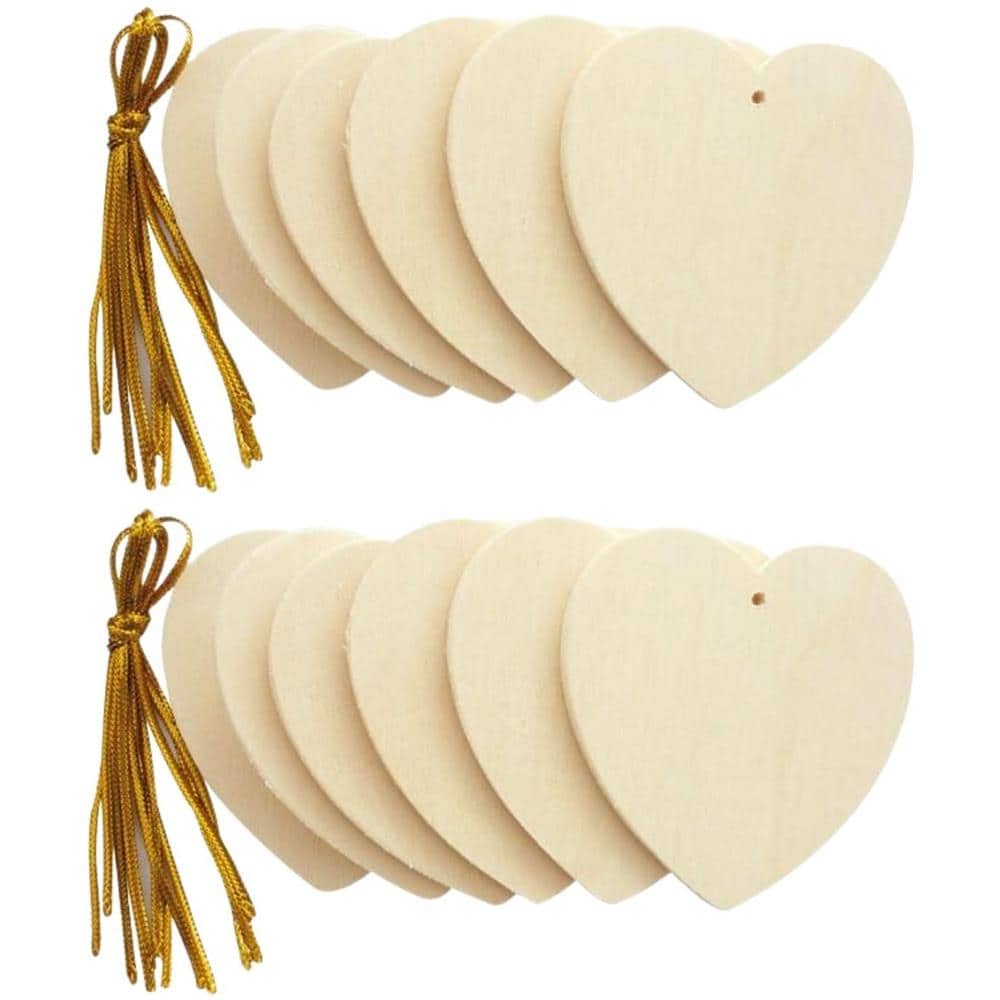 2 Cuori In Legno Da Appendere 6 Cm - Foto 1