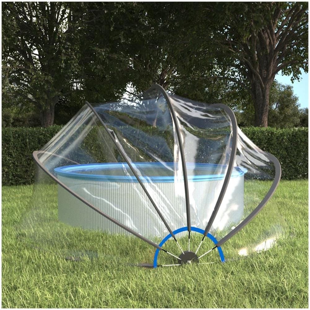 Cupola Per Piscina Rotonda 406x203 Cm Pvc - Foto 1