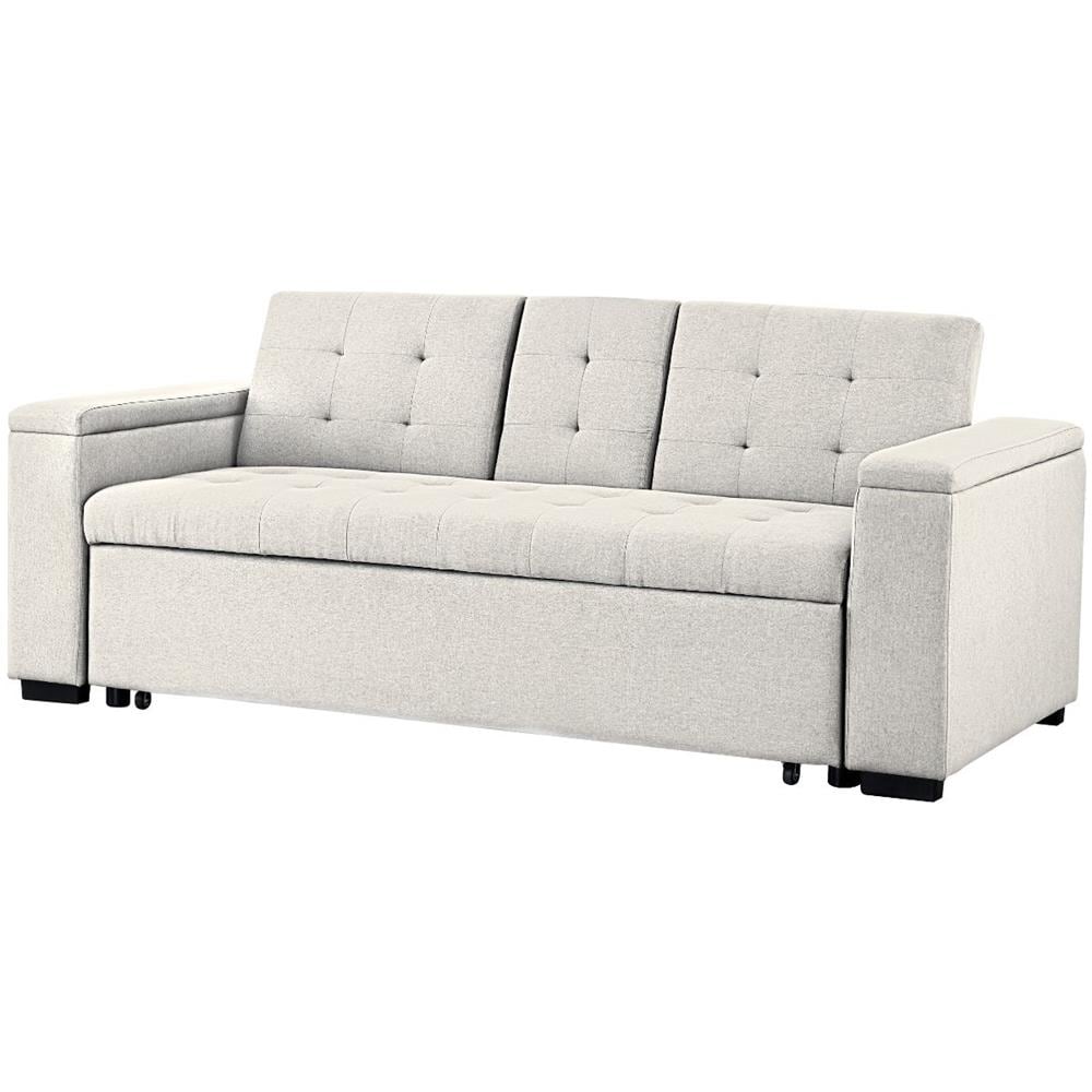 Noho Divano Letto 3 Posti In Tessuto Beige - Foto 1
