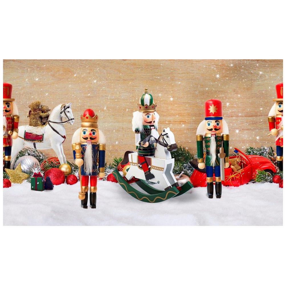 Tappeto Passatoia Cucina Antiscivolo Sottolavello Digitale Disegni Natalizi 50x280 Schiaccianoci Tx - Foto 5