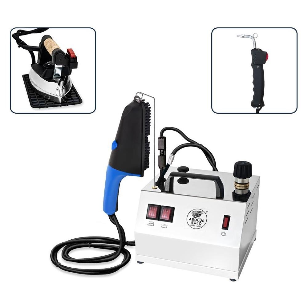 EOLO Ferro da Stiro a Caldaia GVS2 TRIPLE INOX V6 Professionale con Pistola Smacchiante Spazzola a Vapore Generatore Stiro Verticale Caldaia in Rame Risparmio Energetico Anticalcare Garanzia 5 Anni - Foto 1