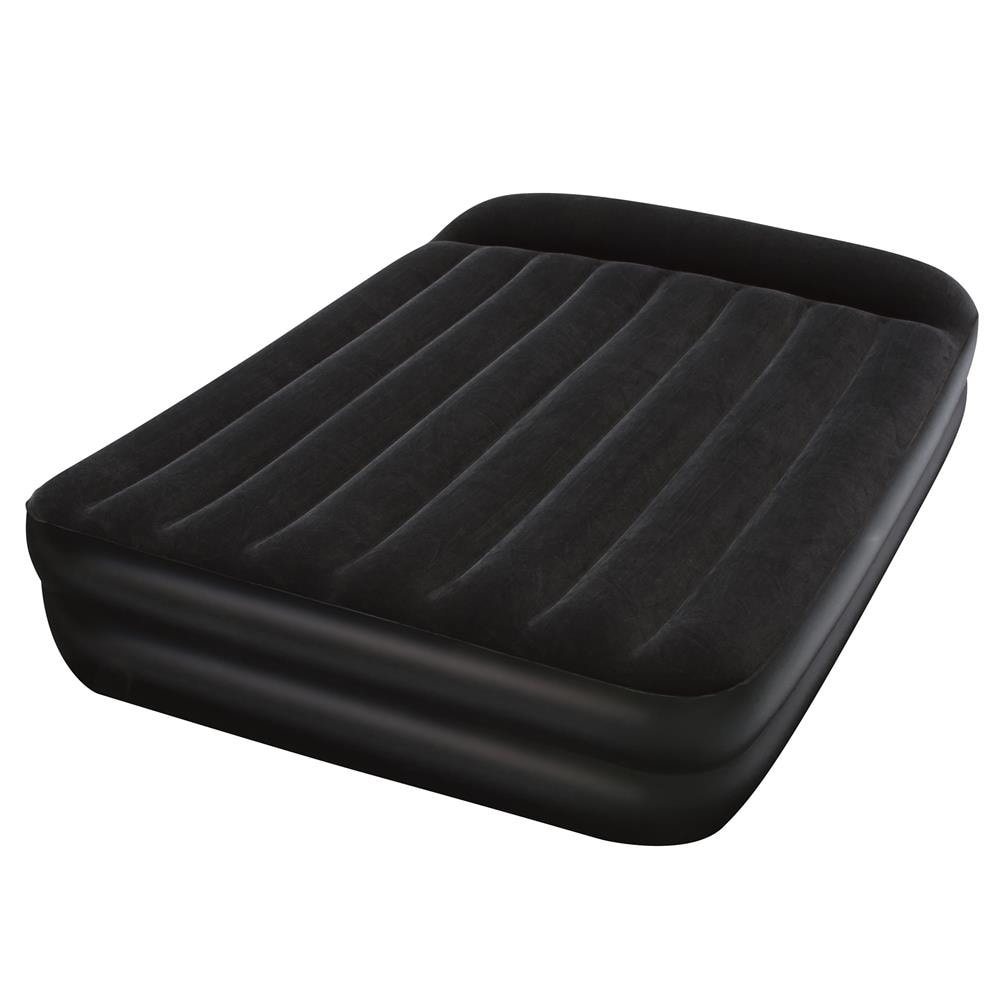 Materasso Airbed Pompa Elettrica, Floccato, Pvc 203x163x46 Cm - Foto 1