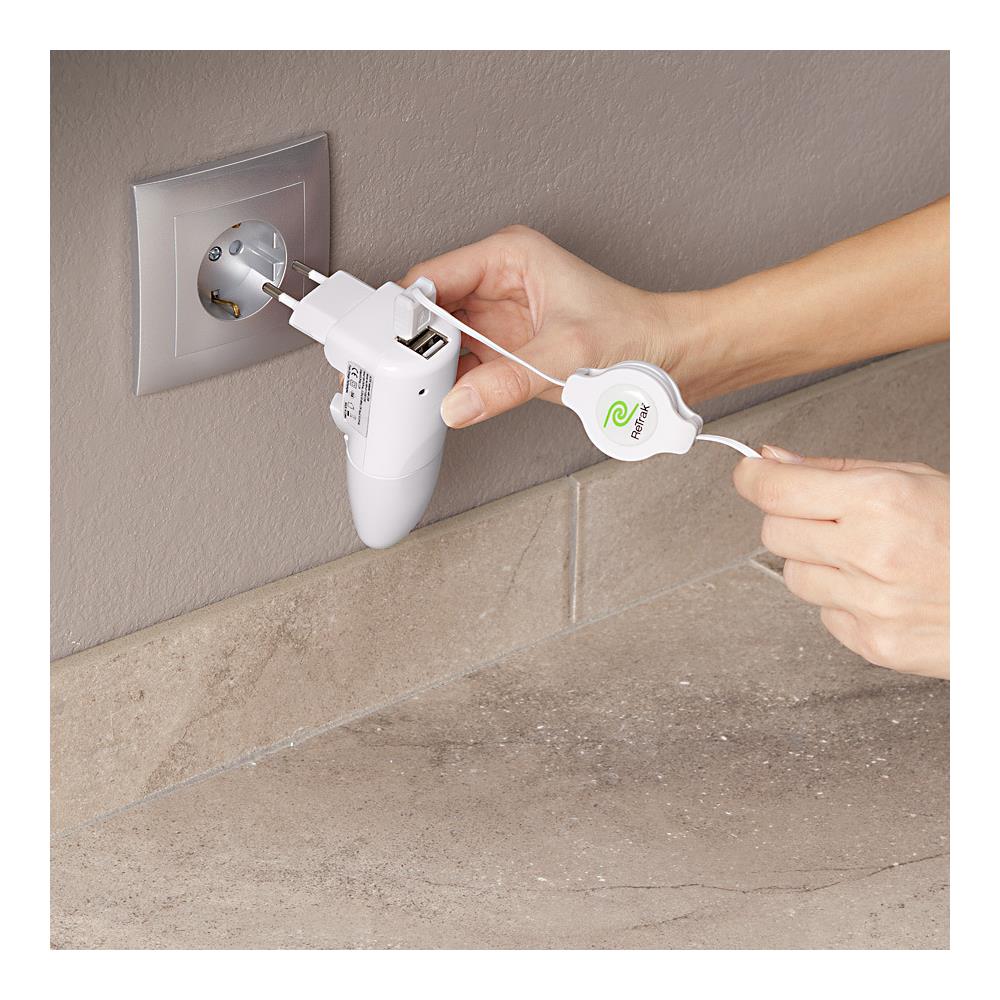 ALIMENTATORE USB da AUTO / CASA 2P EUIPODCHG51 + 2 Cavi USB-Apple30pin 100cm retrattile 0816983010215 - Foto 7