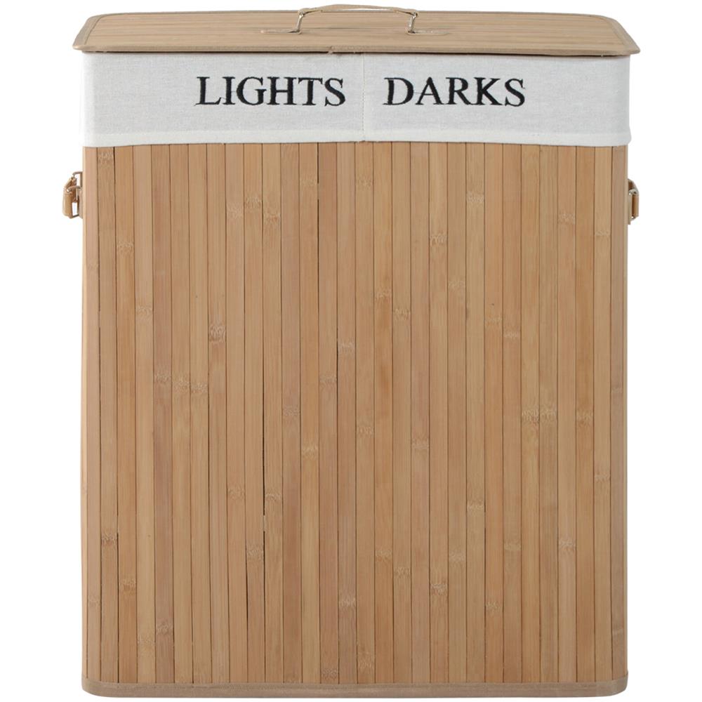 Cesta Portabiancheria con Coperchio e Fodera Rimovibile Dimensioni 52 x 32 x 63 cm - Foto 1