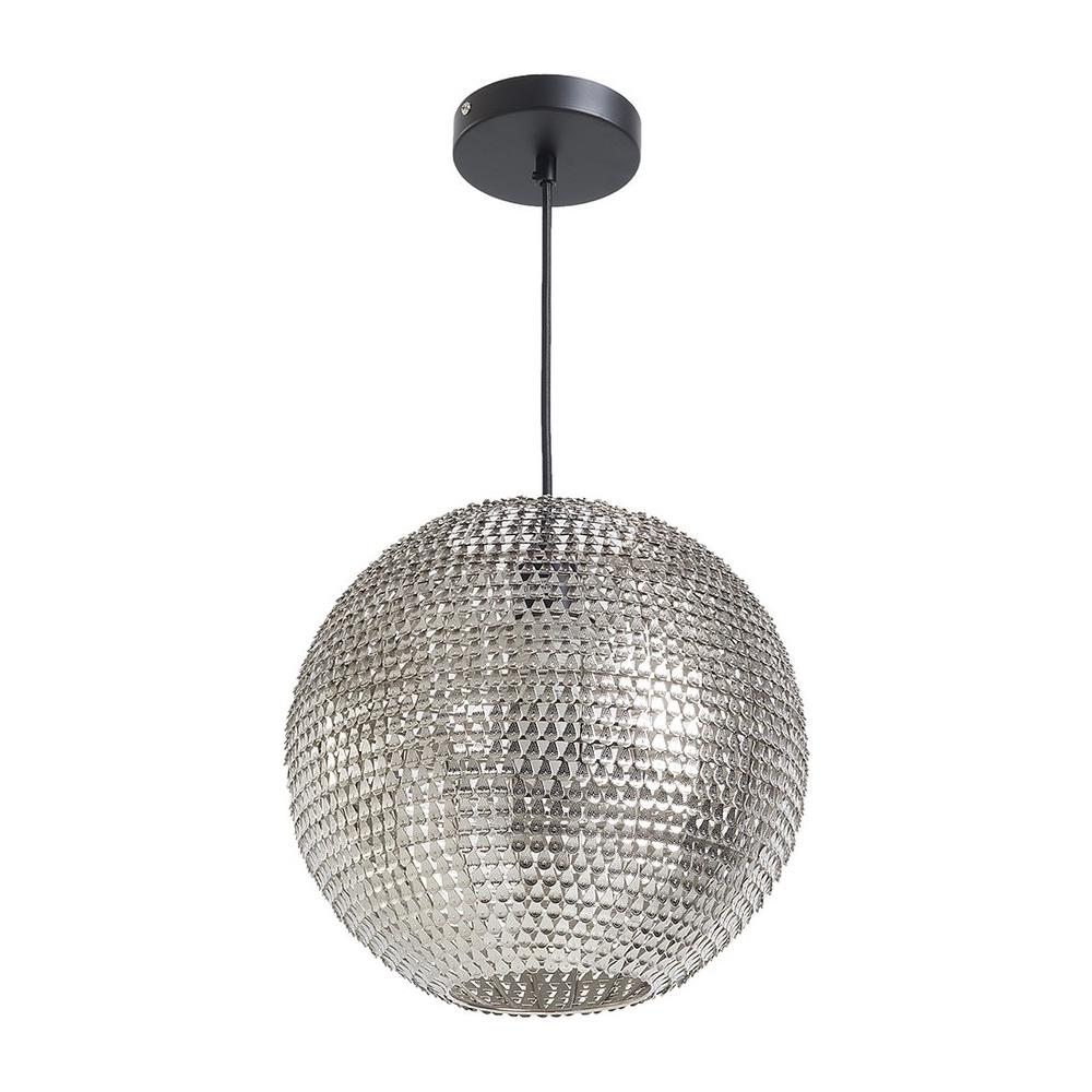 Lampada Da Soffitto Con Paraluce In Metallo Color Nichel - Seine - Foto 2