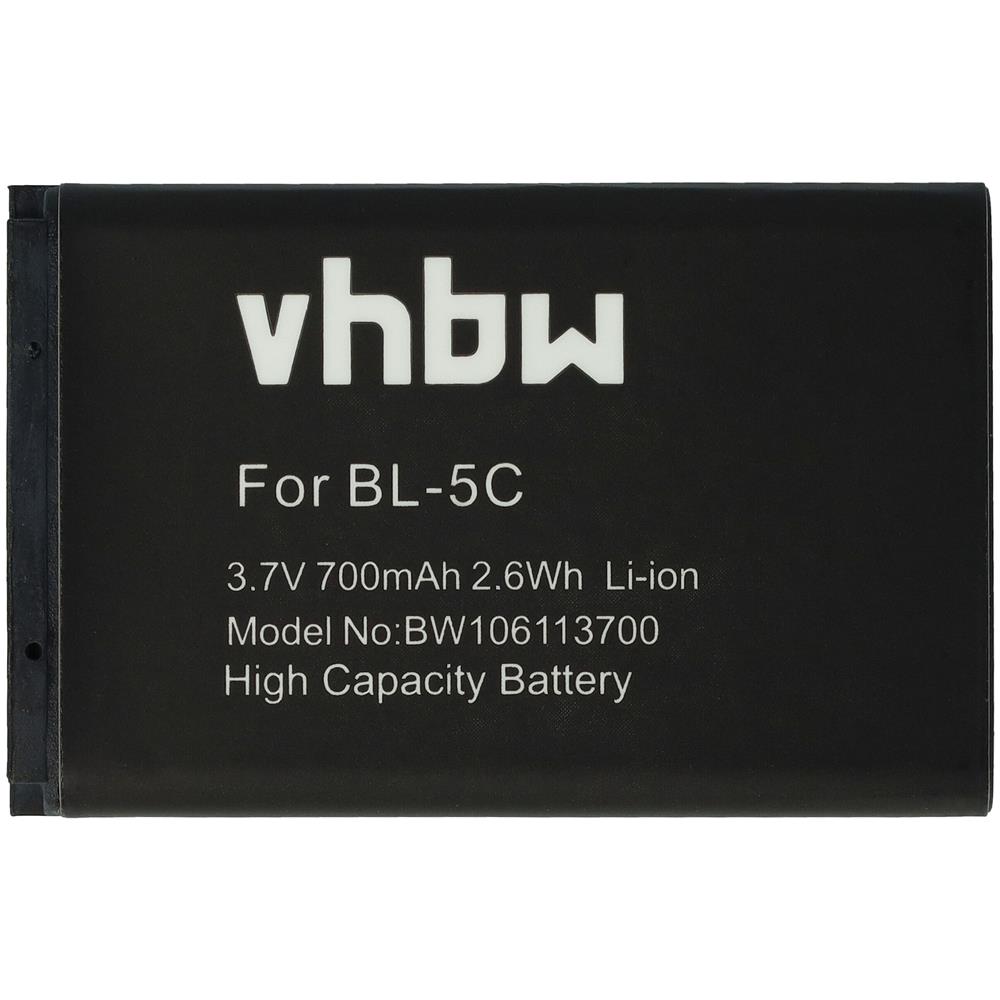 Batteria Sostituisce Nokia Bl-5ca Per Smartphone Cellulare (700mah, 3,7v, Li-ion)  - Foto 2