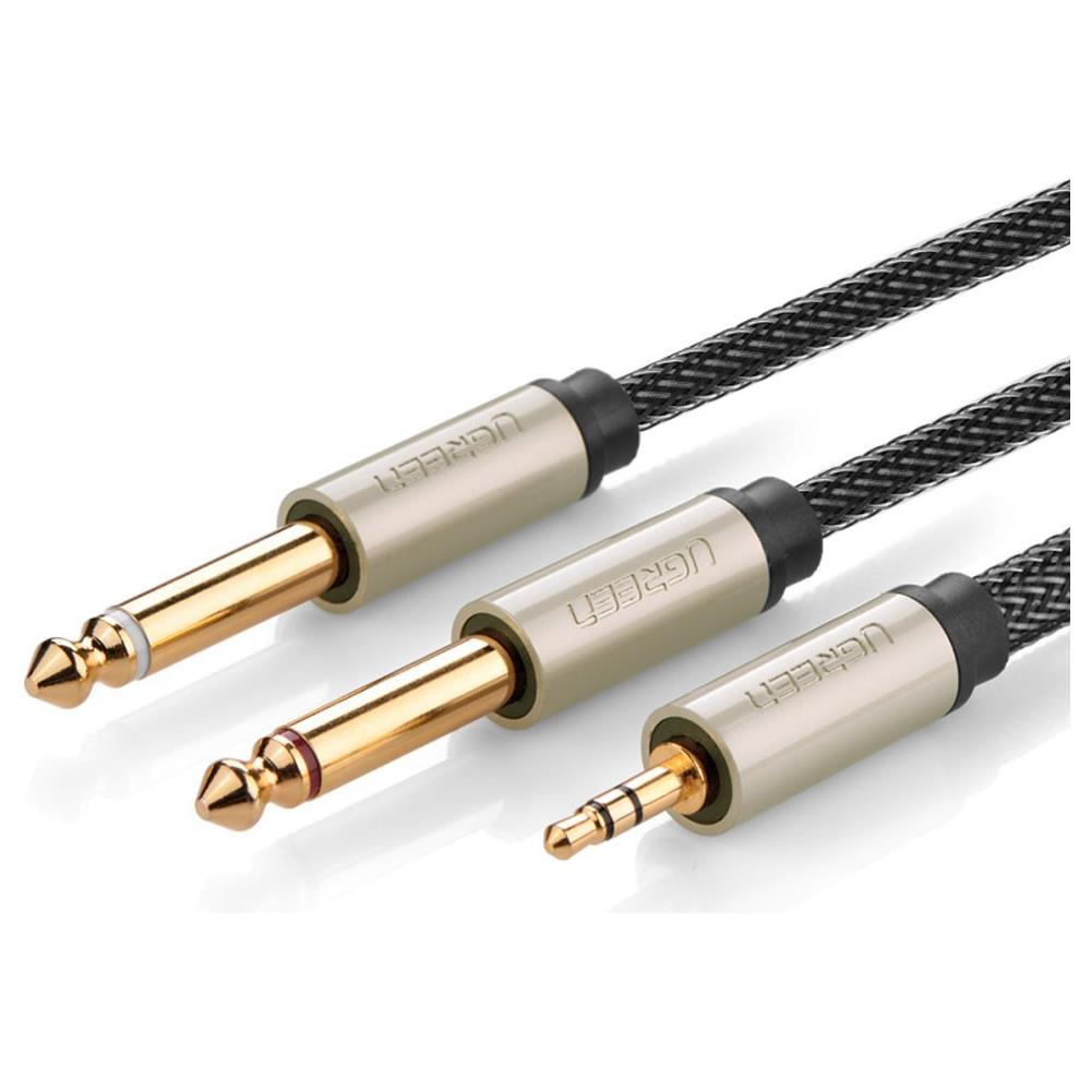 10613 1m 2 x 6.35mm 3.5mm Nero cavo audio - Foto 1