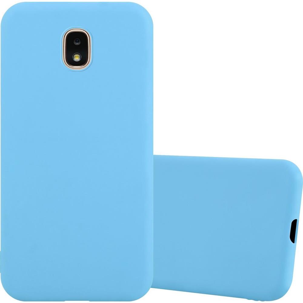 Custodia Compatibile Con Samsung Galaxy J3 2018 In Candy Blu - Coperchio Protettivo In Silicone Tpu Flessibile - Foto 1