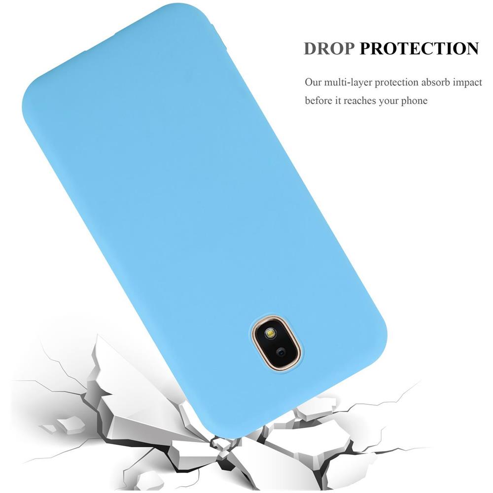 Custodia Compatibile Con Samsung Galaxy J3 2018 In Candy Blu - Coperchio Protettivo In Silicone Tpu Flessibile - Foto 8
