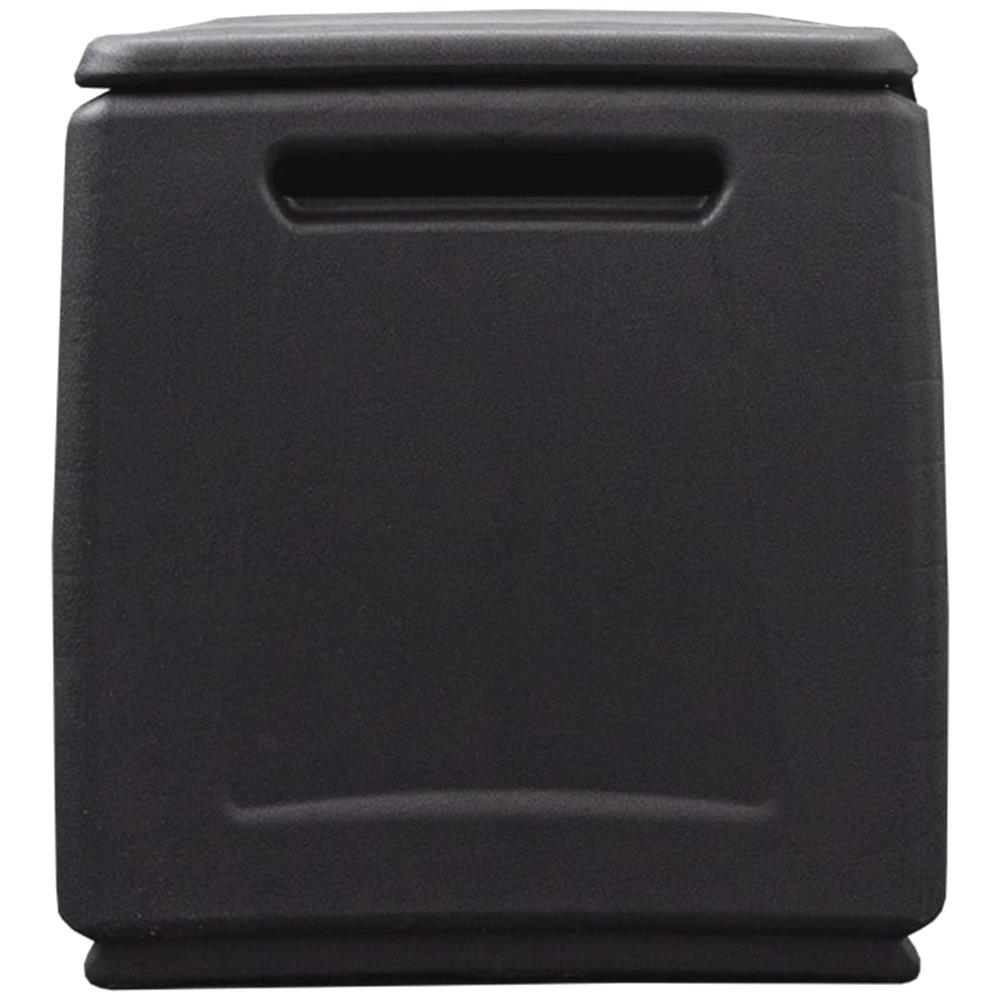 Contenitore Da Giardino 54x53x57 Cm 130 L Grigio Scuro E Nero - Foto 3