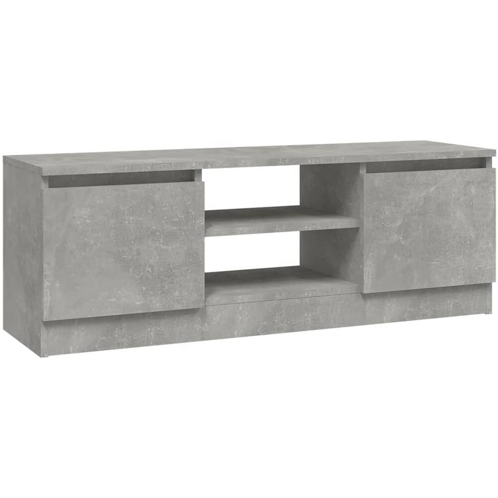 Mobile Porta Tv Con Anta Grigio Cemento 102x30x36 Cm - Foto 2