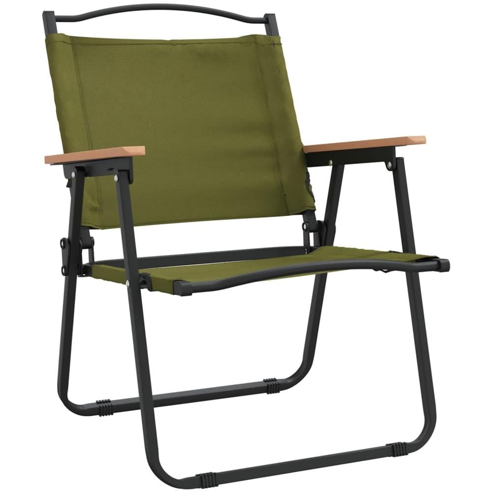 Sedie Da Campeggio 2 Pz Verdi 54x55x78 Cm Tessuto Oxford - Foto 3