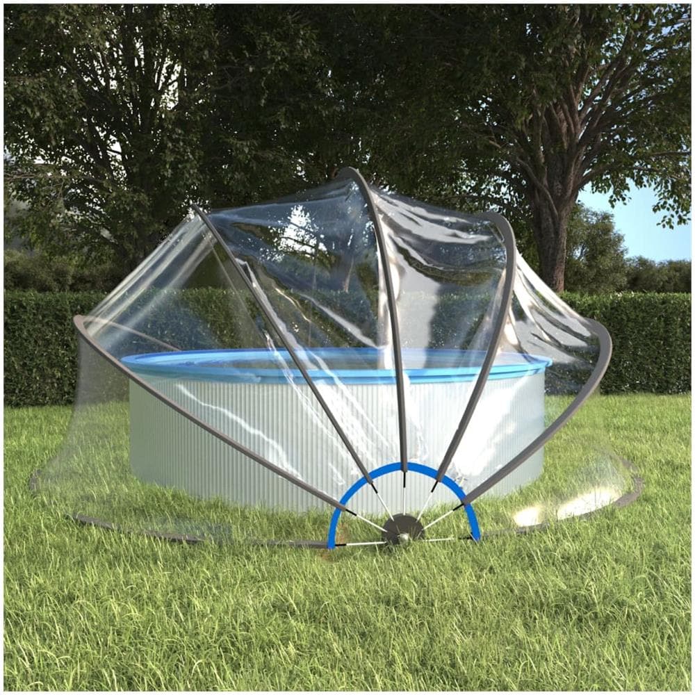 Cupola Per Piscina Rotonda 467x234 Cm Pvc - Foto 1
