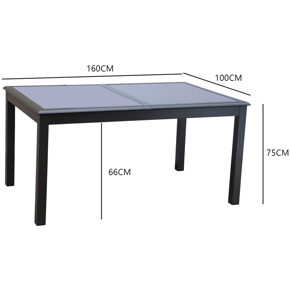 Tavolo Da Giardino Estensibile In Alluminio Da 6 A 12 Posti Ravenne - Foto 2