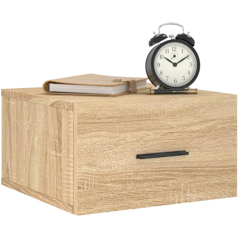 Comodini A Muro 2 Pz Rovere Sonoma 35x35x20 Cm - Foto 3