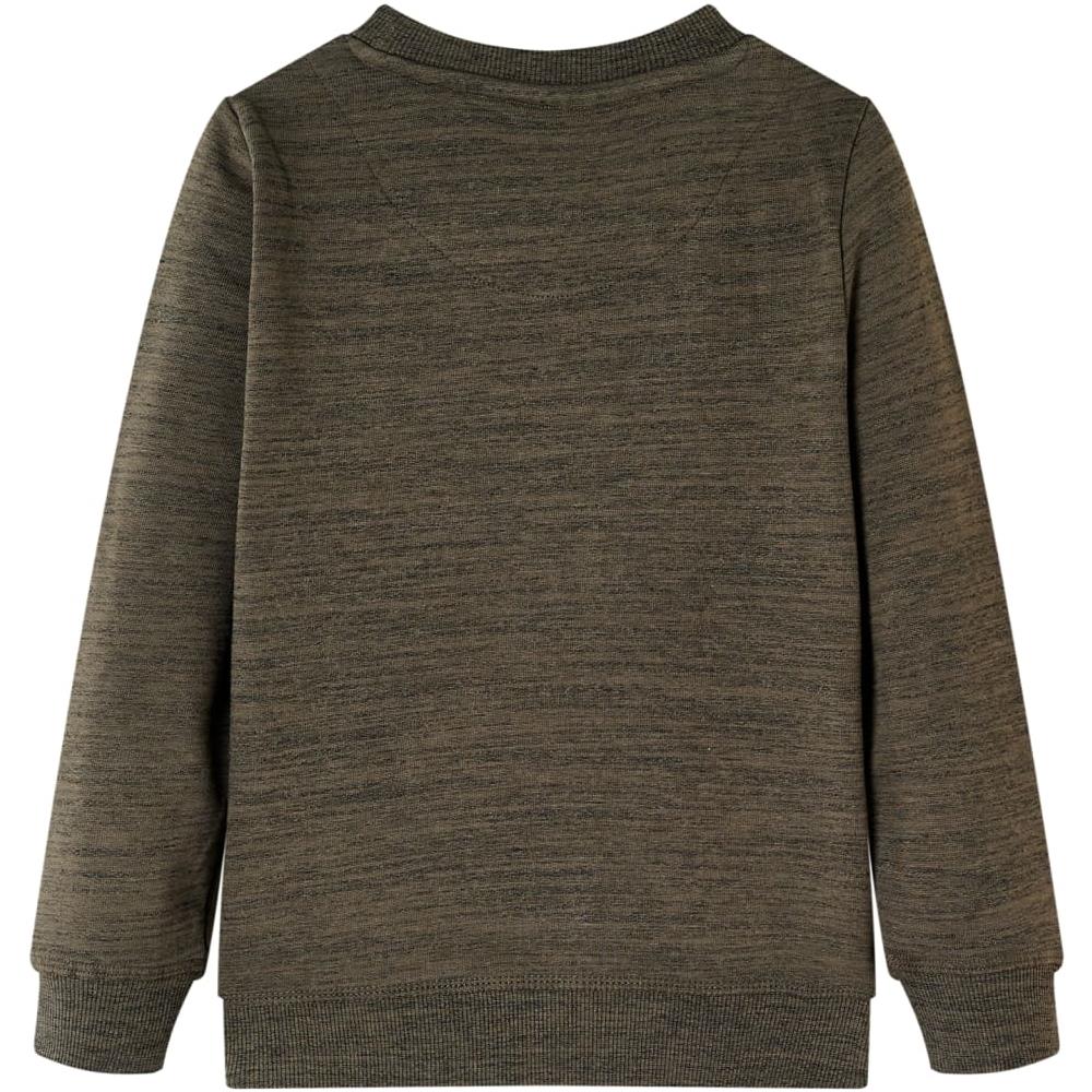 Felpa Da Bambino Con Stampa Gorilla Cachi Scuro Mélange 92 - Foto 2