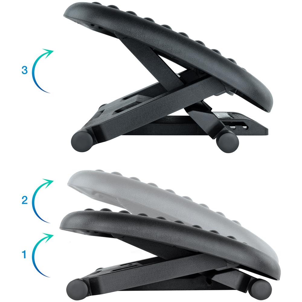 TQFR0603-B poggiapiede da scrivania Nero - Foto 2