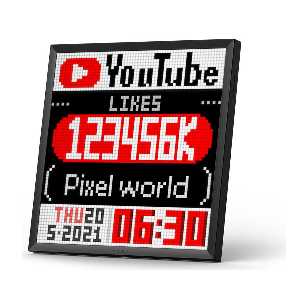 Pixoo64 cornice per foto digitali Nero Wi-Fi - Foto 2