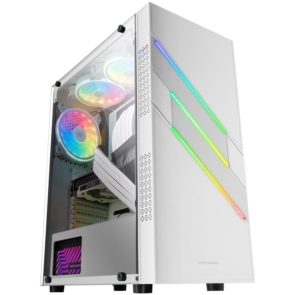 Case MCU3 Middle Midi Tower ATX / micro ATX / Mini-ITX 1 Porte USB 3.2 Colore Bianco - Foto 1