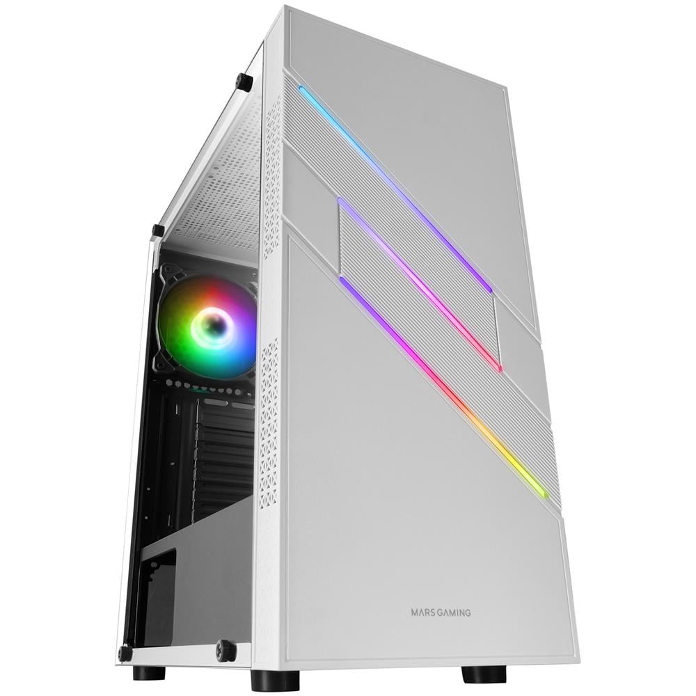 Case MCU3 Middle Midi Tower ATX / micro ATX / Mini-ITX 1 Porte USB 3.2 Colore Bianco - Foto 6
