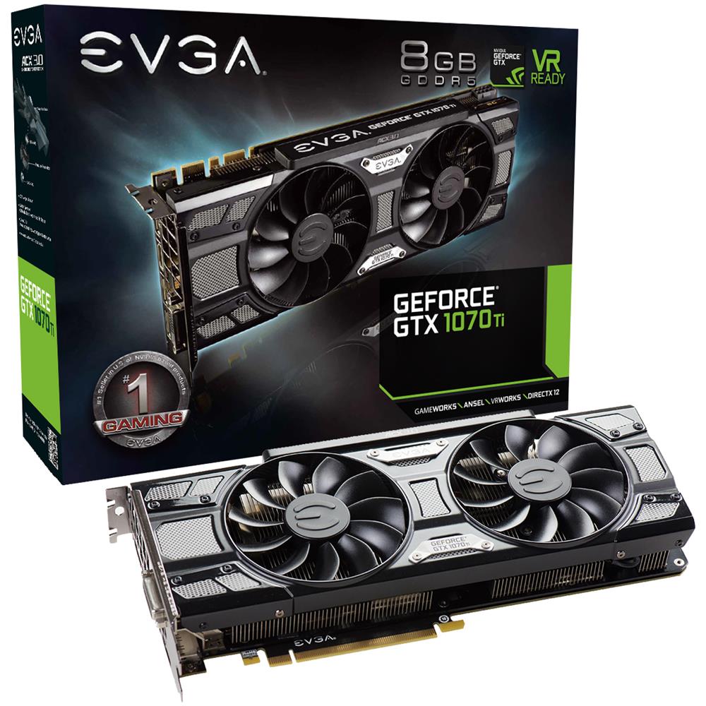 GeForce GTX 1070 Ti 8 GB GDDR5 Pci-E 1 x DVI-D / 3 x DisplayPort / 1 x HDMI - Foto 1
