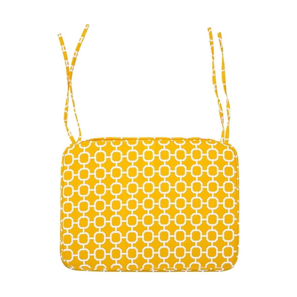 Set Da Giardino In Legno Bianco Con Cuscini Gialli Fiji - Foto 2