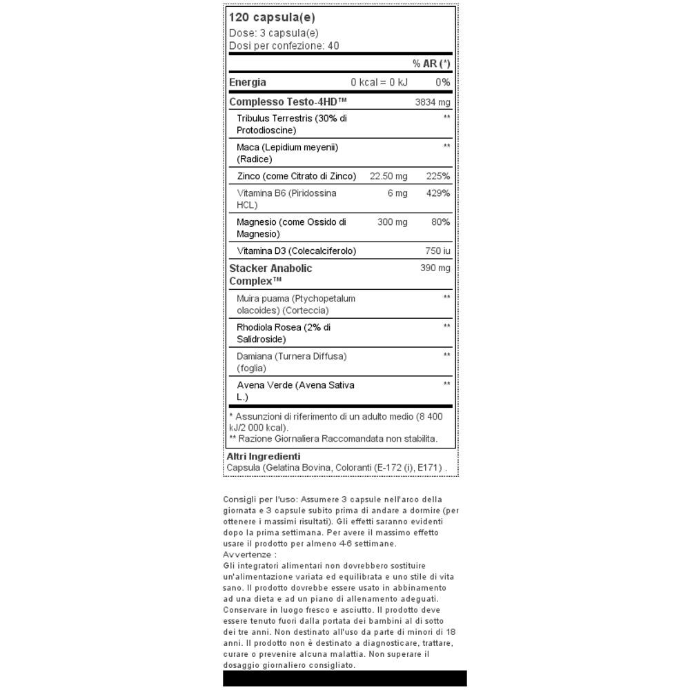 Testo-4hd 120caps - - Foto 2