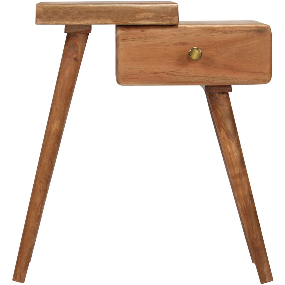 Comodino In Legno Massello D'acacia 45x32x55cm - Foto 2
