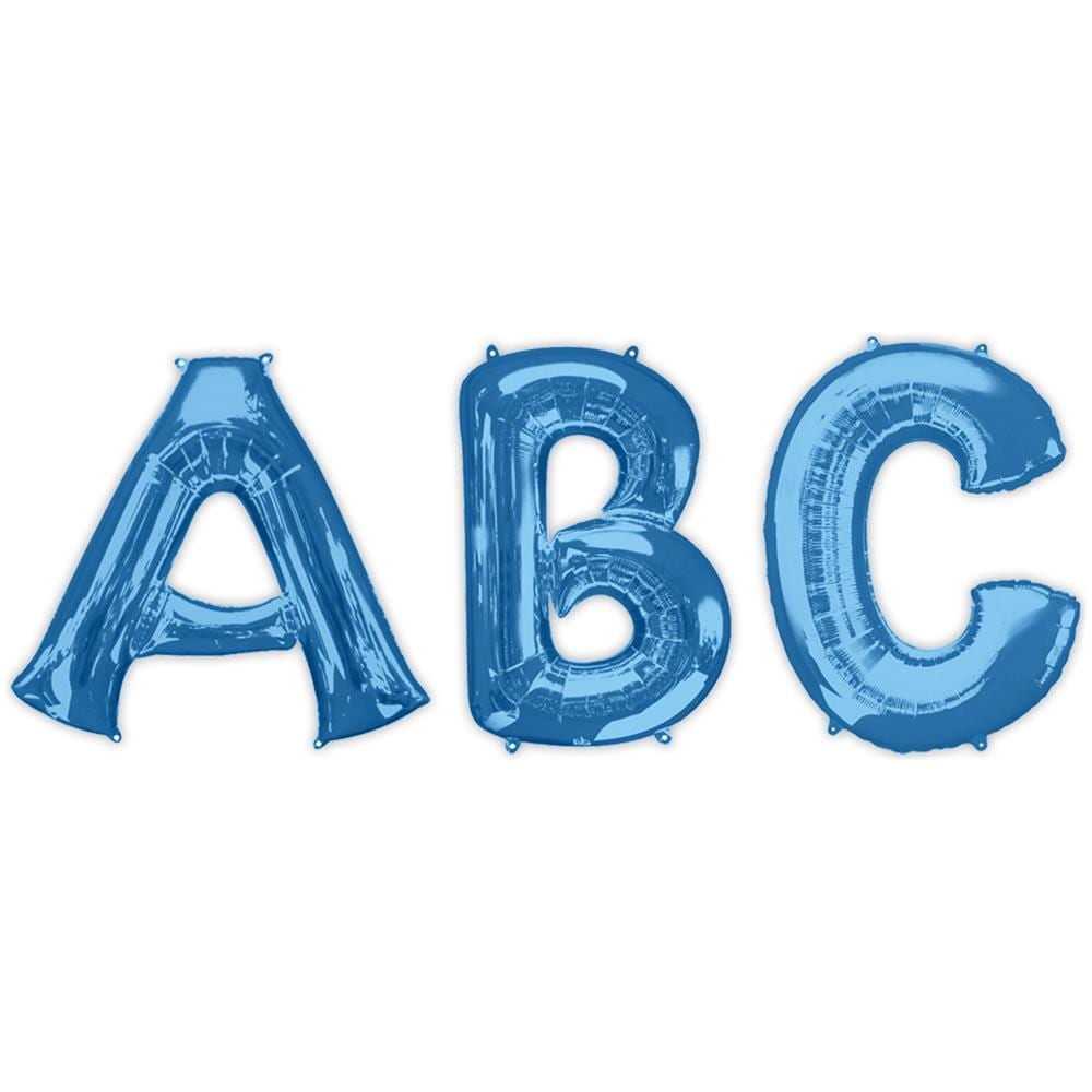 Amscan - Palloncino Alluminio Blu Lettera 81 Cm - Foto 1