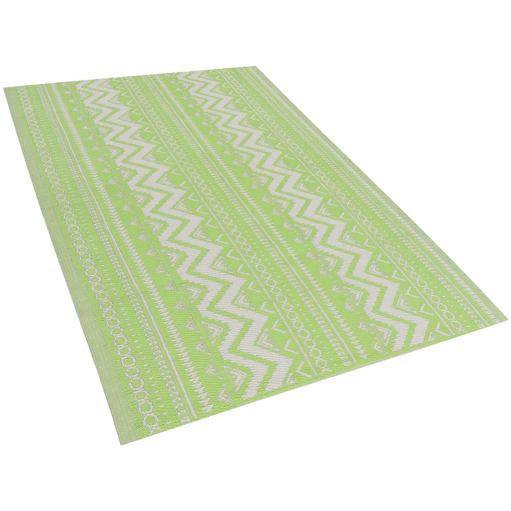 Tappeto Da Esterno Verde Con Motivo Geometrico 120 X 180 Cm Nagpur - Foto 1