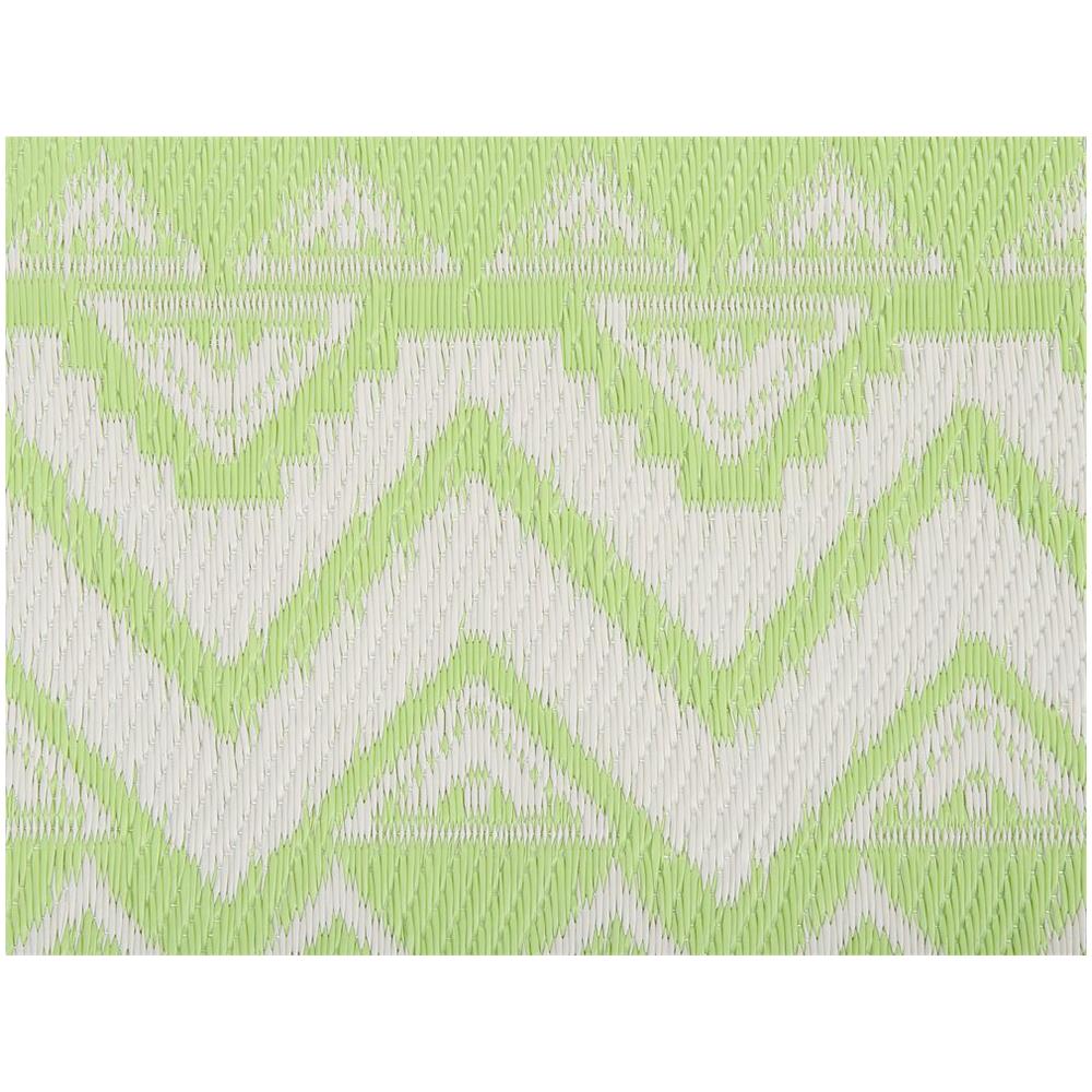 Tappeto Da Esterno Verde Con Motivo Geometrico 120 X 180 Cm Nagpur - Foto 8