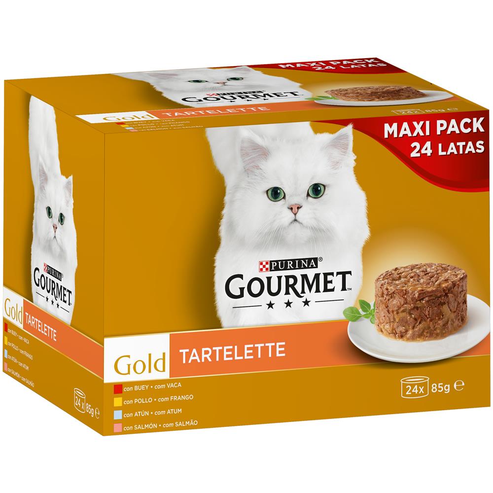 Gold Tartelette Multipack: Manzo, Pollo, Salmone, Tonno24x85 Gr - Foto 1