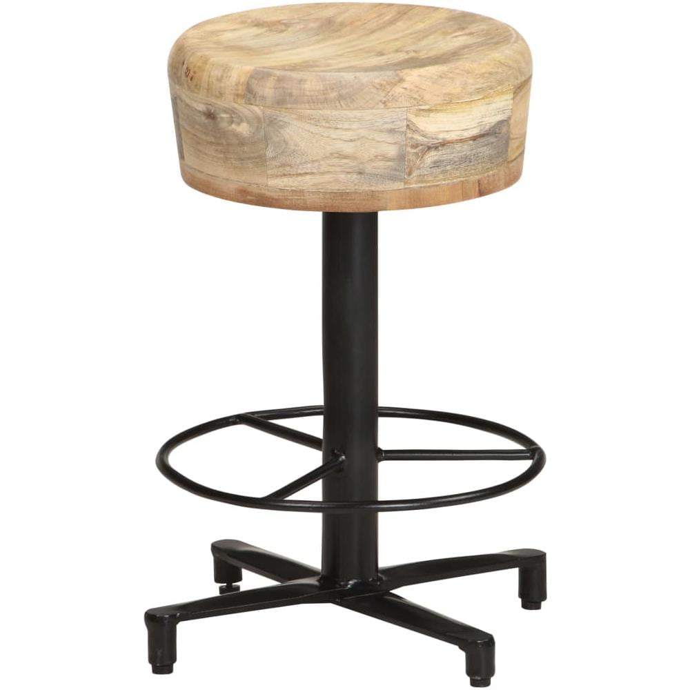Sgabelli Da Bar 2 Pz 52 Cm In Legno Massello Di Mango - Foto 8